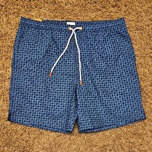 Swims Navy Geometric Swim Trunks